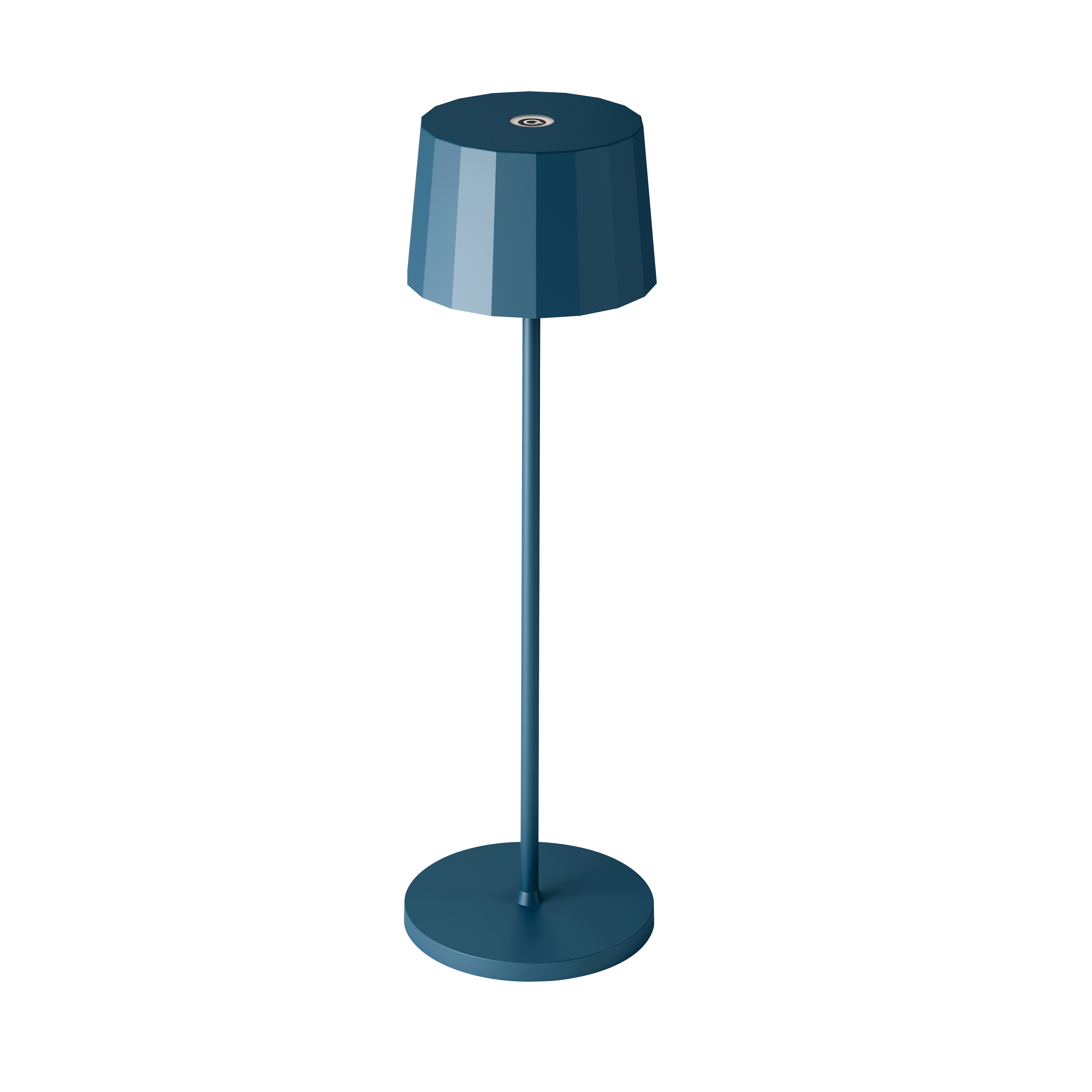 Oplaadbare LED Tafellamp Lido Staal Blauw